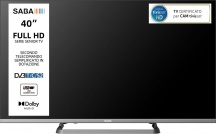 Saba SA40M10 TV 40 Pollici Full HD LED DVBT2CS2 Dolby Audio Classe E Grigio