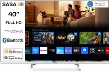 Saba SA40WFM10VDA Smart TV 40" Display LED Full HD Sistema Vidaa Classe E Bianco
