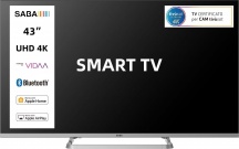 Saba SA43KM10VDA Smart TV 43" 4K UHD LED Vidaa DVBT2CS2 HEVC Classe G Nero