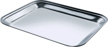 Salvinelli VASRET35 Vassoio da portata rettangolare cm 35x27 in Acciaio 18C