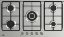 Samet APOLLO290IX Piano Cottura a Gas 5 Fuochi 90 cm in Acciaio Inox colore Inox