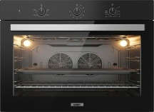 Samet APOLLOMAXIBLACK Forno Elettrico Incasso Ventilato 100 lt 90 cm Cl. A Nero