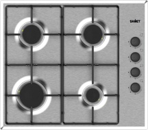 Samet ARIANE2024 Piano Cottura a Gas 4 Fuochi 60 cm in Acciaio Inox Inox 60IX