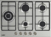 Samet ERCOLE270IX Piano Cottura a Gas 5 Fuochi 70 cm in Acciaio Inox colore Inox
