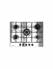 Samet ERCOLE70 Piano Cottura 5 Fuochi a Gas 70 1 Bruciatore Wok Inox