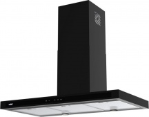 Samet TENANE Cappa Cucina Aspirante a Parete Larghezza 90 cm colore Nero Opaco Tena90NE