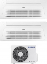 Samsung AJ026TN1DKGEU+AJ035TN1DKGEU+2xPC1NWFMAN+AJ040TXJ2KGEU Climatizzatore a Cassetta 1 Via Dual Split 9+12 AJ040TXJ2KGEU Windfree