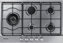Samsung NA75M3130ASET Piano Cottura 5 Fuochi 75 cm Gas 1 Bruciatore Wok Inox