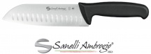 Ambrogio Sanelli N535018 Coltello Supra Santoku Lama Alveolata cm 18