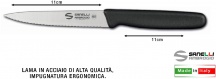 Ambrogio Sanelli N684011 Coltello Supra Spelucchino Dentato cm 11 Busta