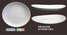 Saturnia T01001062 Piatto Tivoli Bistecca cm 30.5 Bianco