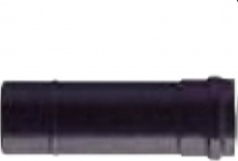 Save Fumisteria PN802 Tubo per Pellet lunghezza 25 cm � 8 cm colore Nero