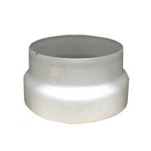 Save Fumisteria EB12F8M Riduzione Canna Fumaria in Acciaio smaltata colore Bianco 12 8