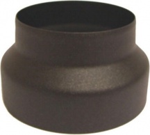 Save Fumisteria ENO13F12M Riduzione Canna Fumaria in Acciaio smaltata Nero Opaco 1312