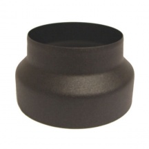 Save Fumisteria ENO15F13M Riduzione Canna Fumaria in Acciaio smaltata Nero Opaco 1513