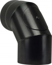 Save Fumisteria NNO1308 Curva per Legno � 13 cm colore Nero