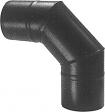 Save Fumisteria PN803M Curva Gomito tubi stufe a pellet Angolo 90� Att MM Nero