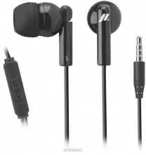 Sbs MHINEARK Auricolari Cuffie con Microfono Tasto di Risposta Jack 3.5 mm Nero