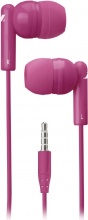 Sbs MHINEARP Auricolari Cuffie con Microfono Tasto di Risposta Jack 3.5 mm Rosa