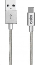 Sbs TECABLETC15BS Cavo USB TYPE-C Silver Argento 1,5 m