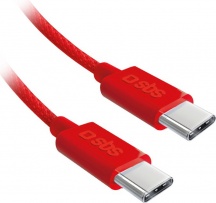 Sbs TECABLETISSUETCCR TECABLETISSUETCCB cavo USB 1,5 m USB 2.0 USB C Rosso