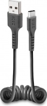 Sbs TECABLETYPCSK Cavo USB Type C spiralato Nero Da 17 a 50 cm