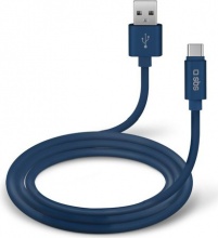 Sbs TECABLPOLOTYPECB Cavo USB Type-C Collezione Polo Blu 1 m