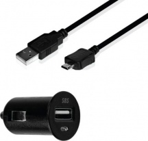 Sbs TECARKITMIC2A Caricabatterie Auto USB + Cavo USBMicro USB iPhone iPod