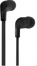 Sbs TEFLAT2INEARK Cuffie Auricolari stereo con filo Microfono Jack 3,5mm
