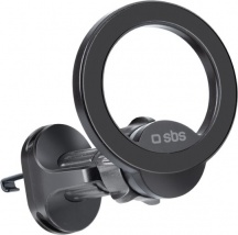 Sbs TESUPMAGRING Supporto Auto per Smartphone in ABS a Clip Nero
