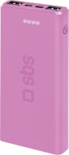 Sbs TTBB10000FASTP Powerbank Batteria Portatile 10000 mAh Polimeri di litio Rosa