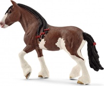 Schleich 13809 Farm World Action Figure Giumenta Clydesdale per Bambini da 3+ Anni