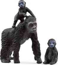 Schleich 42601 Wild Life Action Figure Famiglia di Gorilla della Pianura Et� 3+
