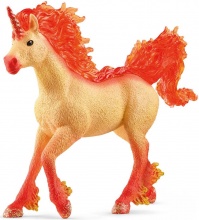 Schleich 70756 Bayala Action Figure Stallone di Unicorno di Fuoco Elementa Et� 5+ Anni