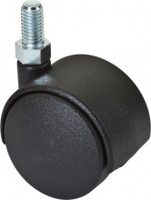 Serviceit 181533 CF.PZ.4 Ruota Gemellare mm 40 Perno M6x10 Montato Pz 4