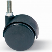 Serviceit 60050165 Ruota Nylon Gemellare con Perno 8Ma 15 mm 30 Pezzi 4