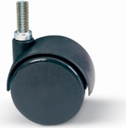 Serviceit 60050265 Ruota Nylon Gemellare con Perno 8Ma 15 mm 40 Pezzi 4