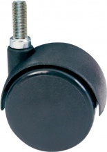 Serviceit 60050465 Ruota Nylon Gemellare con Perno 8Ma 15 mm 50 Pezzi 4