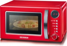 Severin MW 7893 Forno Microonde Combinato con Grill 20 Litri 700 Watt Timer Rosso