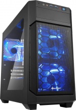 Sharkoon V1000 Case PC Desktop Midi Tower per PC Nero  Window