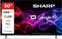 Sharp 50HP5265E Smart TV 50 Pollici 4K Ultra HD Display QLED Google TV Nero