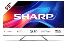 Sharp 55GP7265E Smart TV 55 Pollici 4K Ultra HD LED Google TV Nero