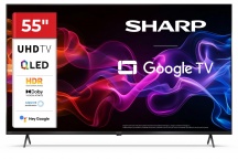 Sharp 55HP5265E Smart TV 55" 4K Ultra HD QLED Google TV HDR10 Classe F Nero