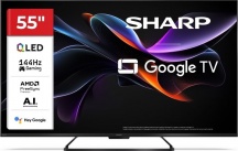 Sharp 55HR7265E Smart TV 55" 4K UHD QLED Google TV Vision Atmos Classe F Nero