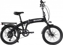 Sharp BK-BM04E-B Bici Elettrica Pedalata Assistita Autonomia max 60 km Nero BK-BM04-EB