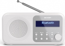 Sharp DR-P420(WH) Radio Portatile Digitale DAB  DAB+  FM Bluetooth 2 W Bianco