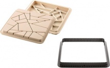 Silikomart 20398130065 Stampo in Silicone per Dolci Kit Tarte Liberty 18x18x2 H cm 3Design