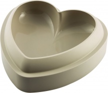 Silikomart 22820130065 Stampo in Silicone per Dolci Batticuore 205 x 198 x 62,5 H mm Beige