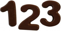 Silikomart 26174770065 Stampo in Silicone per Dolci Numeri Cioccolato 33 x 18 cm - Choco 123