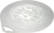 Silikomart 72210860062 Coperchio in Silicone a Ventosa Diametro 21,5 cm Bianco Ufo